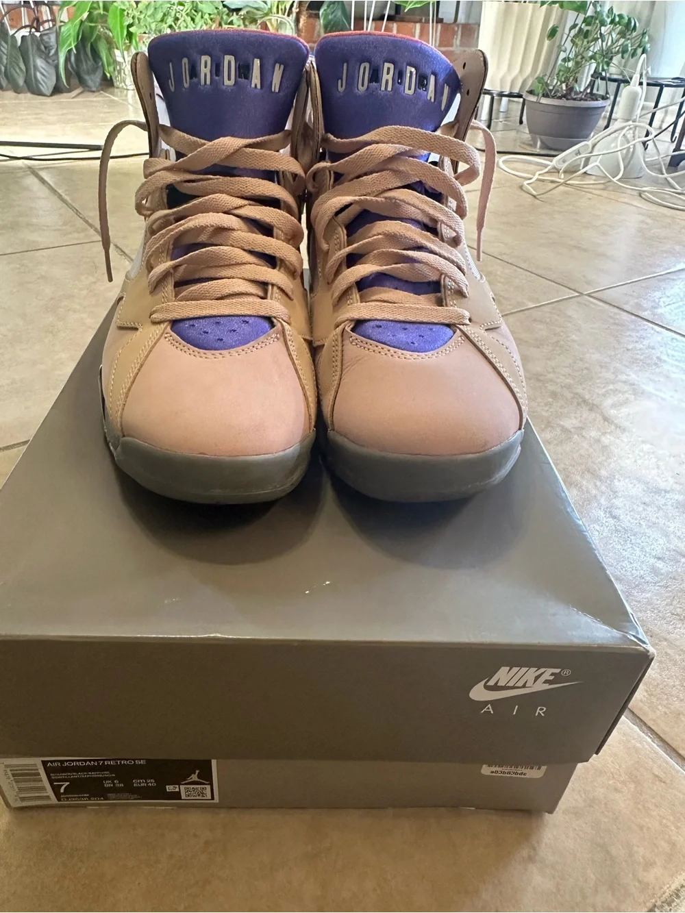 Jordan ' High-Top Sneakers in Pink, Blue and Black